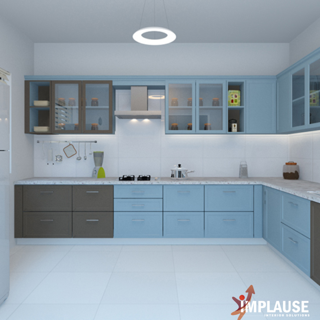 L shape kitchen design