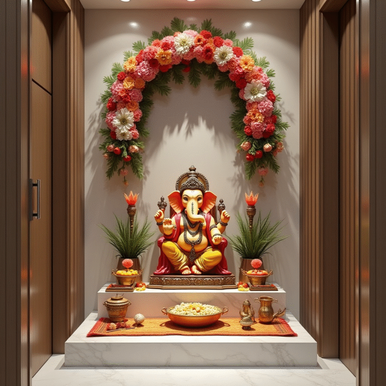 ganesh chaturthi decoration | interior designer in pune